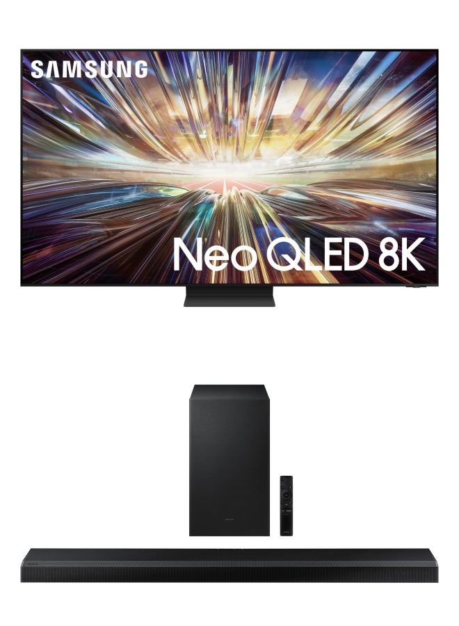 Samsung 65 Inch Neo QLED 8K QA65QN800DUXEG Tizen OS Smart TV‎ - Graphite Black Graphite Black QA65QN800DUXEG Graphite Black 