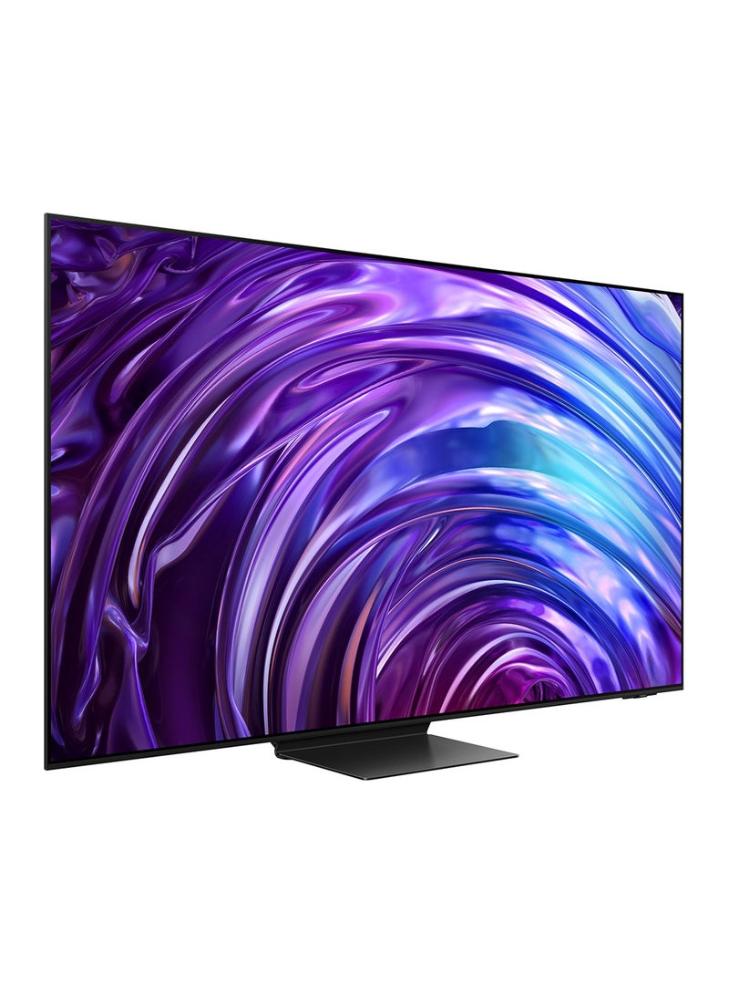 سامسونج - تلفزيون ذكي 77 بوصة OLED 4K QA77S95DAUXEG Tizen OS ذكي أسود + غسالة سامسونج 8 كجم WW80CGC0EDABAS - Image 1