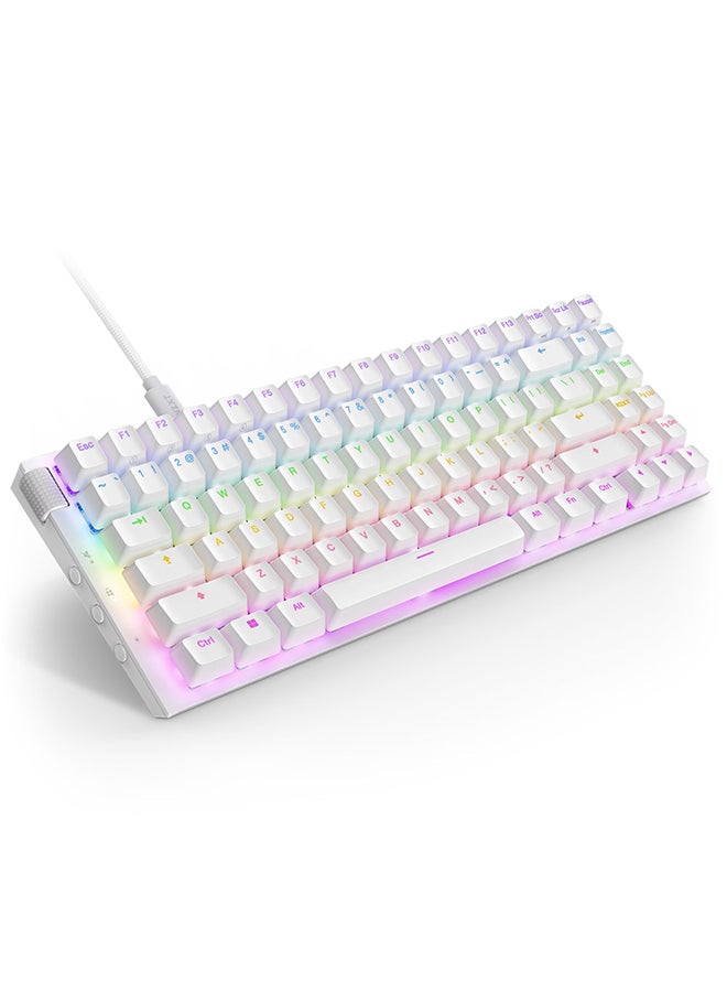 NZXT - NZXT Function 2 Mini TKL Compact Tenkeyless Optical Gaming Keyboard - White - Image 1