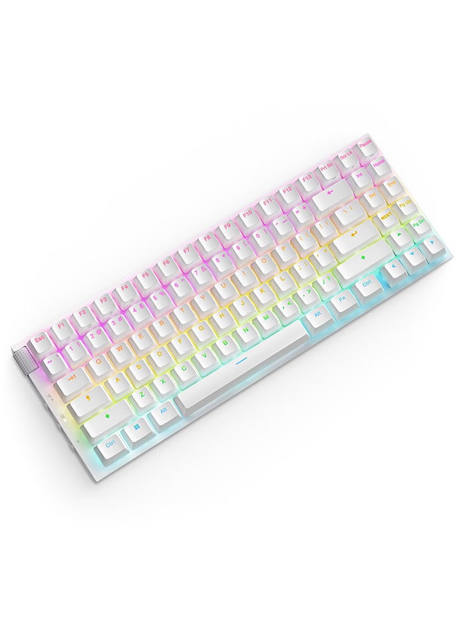NZXT - NZXT Function 2 Mini TKL Compact Tenkeyless Optical Gaming Keyboard - White - Image 1