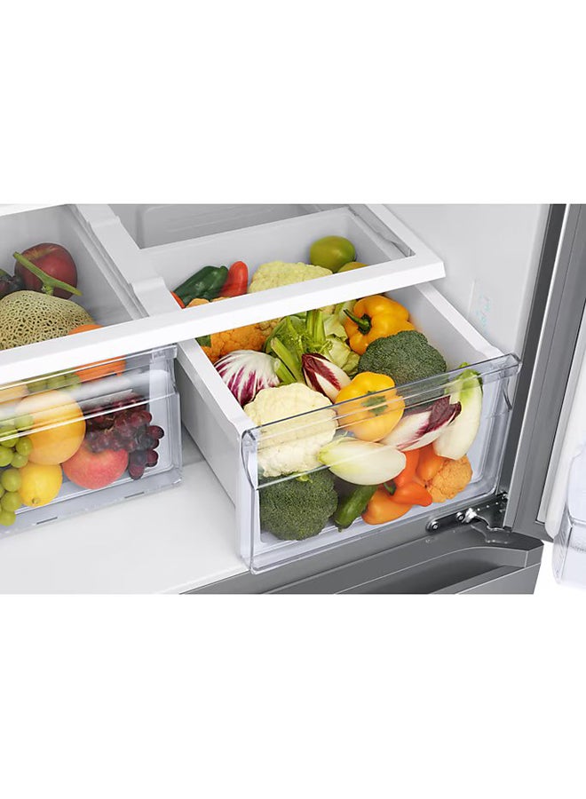 Samsung - 563L Gross - 470L Net Capacity French Door Fridge With Drawer, Twin Cooling Plus, Fingerprint Resistant Finish, Water Dispenser, Easy Access Control 563 L RF49A5202SL Silver - Image 1