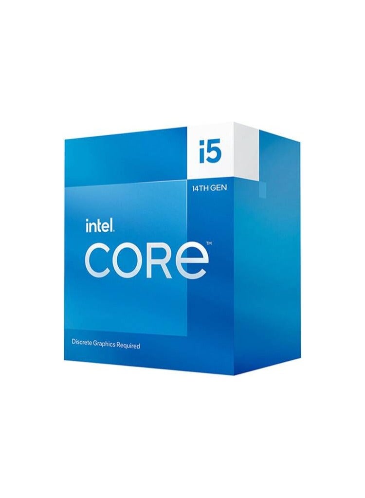 Intel - Core i5-14400F 2.5 GHz 10-Core LGA 1700 Processor, 10 Cores & 16 Threads, 20MB Cache, 5 GHz Maximum Turbo Boost, Dual-Channel DDR5-4800 Memory / 192GB Max, Hybrid Core Arc - Image 1