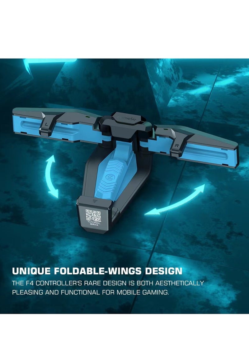 جيم سير - واقي F4 Falcon Mobile ووحدة تحكم الألعاب اللاسلكية وحزمة من 2 من أكمام الأصابع Talons - Image 1