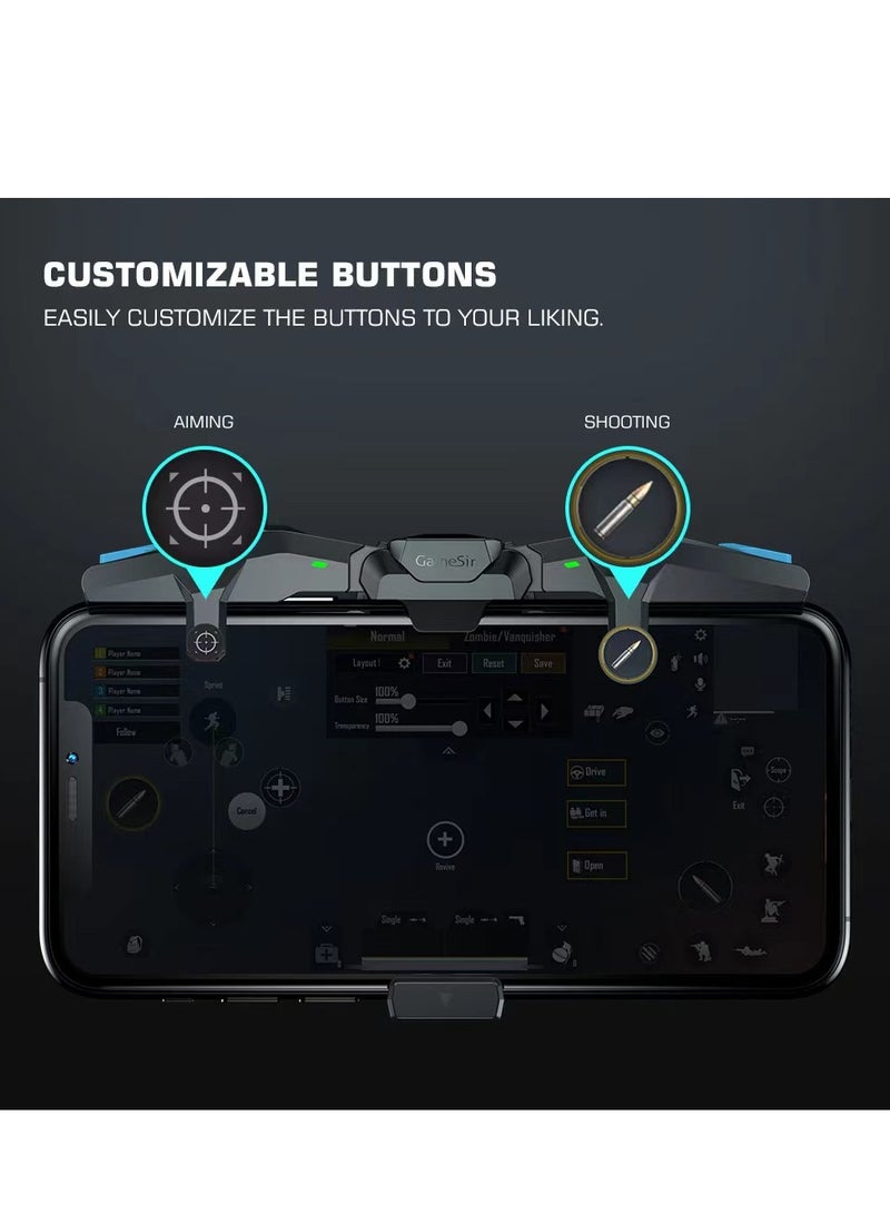 جيم سير - واقي F4 Falcon Mobile ووحدة تحكم الألعاب اللاسلكية وحزمة من 2 من أكمام الأصابع Talons - Image 1