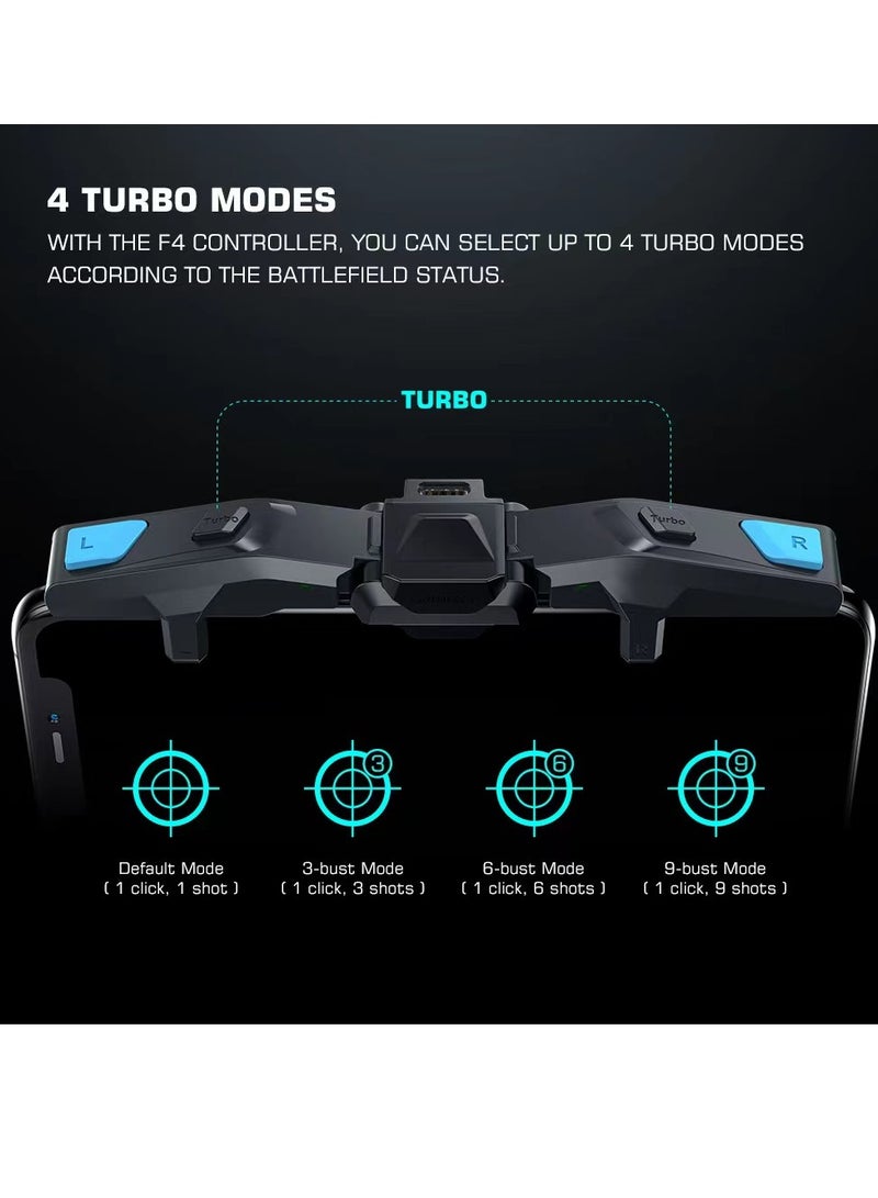 جيم سير - واقي F4 Falcon Mobile ووحدة تحكم الألعاب اللاسلكية وحزمة من 2 من أكمام الأصابع Talons - Image 1