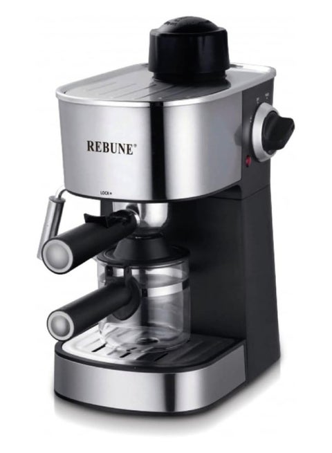 ماكينة اسبريسو 240 مل 800 وات RE-6-021 فضي