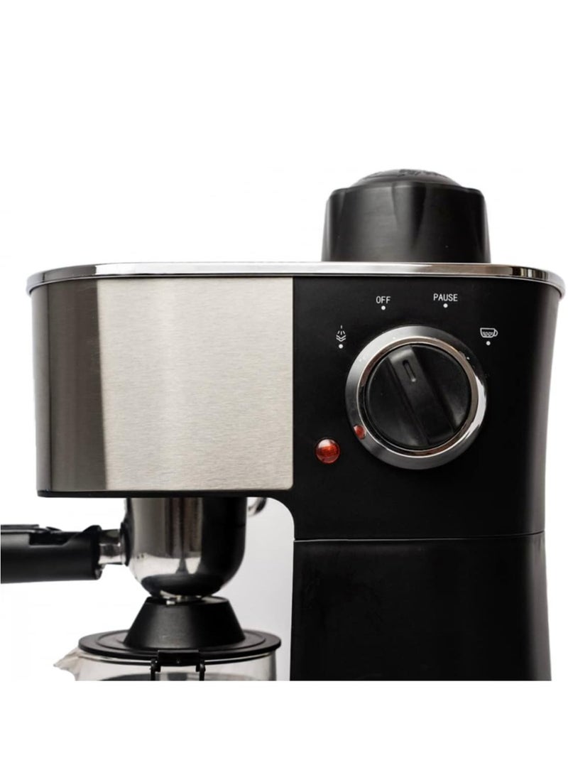 ماكينة اسبريسو 240 مل 800 وات RE-6-021 فضي