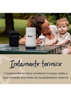tommee tippee Tommee Tippee Closer To Nature Travel Bottle & Food Warmer, White  - Image 5