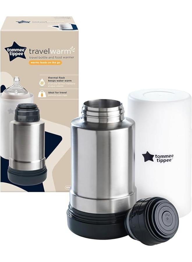 tommee tippee Tommee Tippee Closer To Nature Travel Bottle & Food Warmer, White  - Image 2
