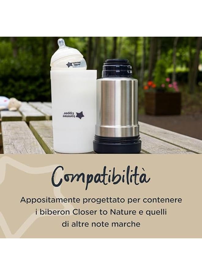 tommee tippee Tommee Tippee Closer To Nature Travel Bottle & Food Warmer, White  - Image 4