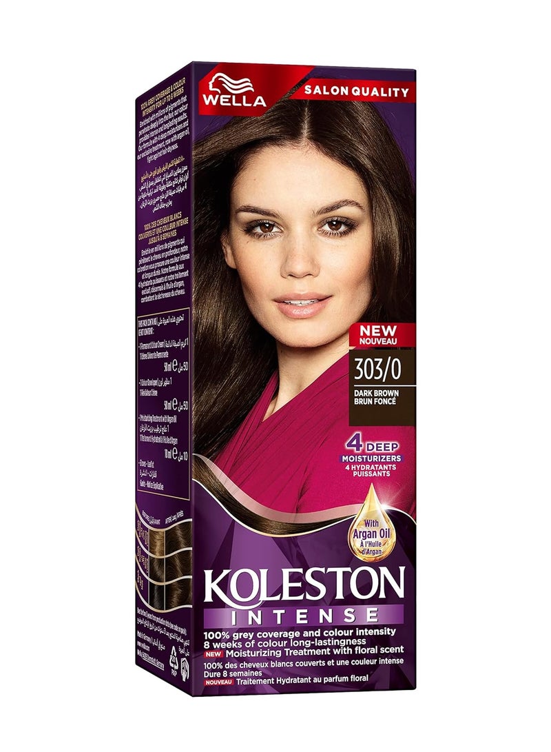 WELLA Koleston Intense Hair Color 303/0 Dark Brown ‎4 x 16.8 x 6.4 cmcm - Image 1