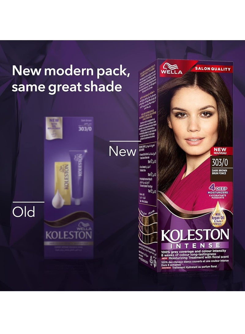 WELLA Koleston Intense Hair Color 303/0 Dark Brown ‎4 x 16.8 x 6.4 cmcm - Image 3