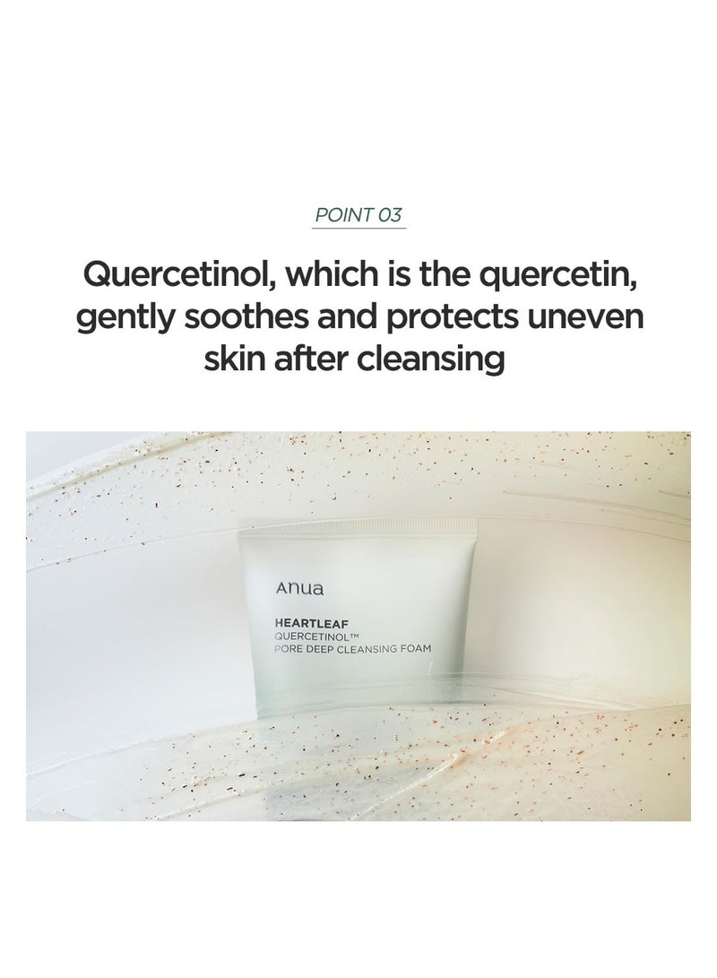 Anua Heartleaf Quercetinol Pore Deep Cleansing Foam 150ml  - Image 4