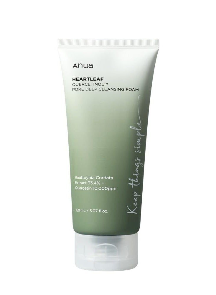 Anua Heartleaf Quercetinol Pore Deep Cleansing Foam 150ml  - Image 1