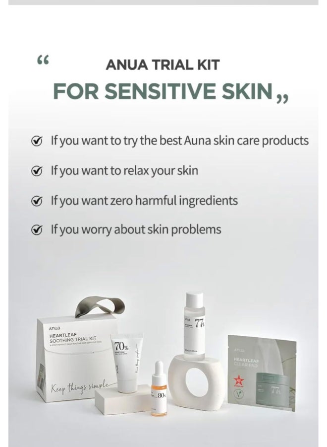 Anua Heartleaf Smoothing Trial Kit (4 Set) 80grams  - Image 3