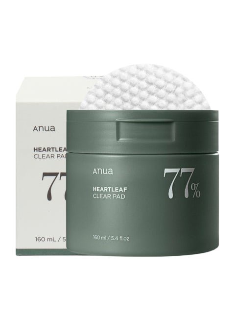 Heartleaf 77 Toner Pad, Mild Exfoliating Facial Pads for Glass Skin, Hydrating Pore Care for Sensitive Skin, Heartleaf Extract, PHA, Centella, Non comedogenic, Korean Skin Care (70 Pads) 160ml
