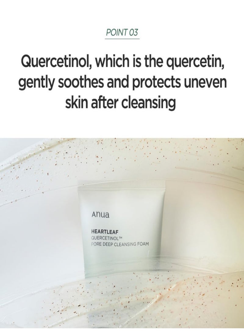 Anua - Skincare Refresh Pack - Quercetinol Pore Deep Cleansing Foam 150ml & Green Lemon Vita-C Blemish Serum Mask 25ml | Deep Pore Cleansing, Brightening, and Blemish Control 175ml - Image 1