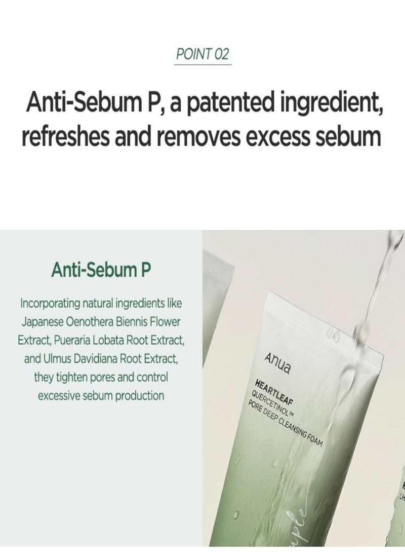 Anua - Skincare Refresh Pack - Quercetinol Pore Deep Cleansing Foam 150ml & Green Lemon Vita-C Blemish Serum Mask 25ml | Deep Pore Cleansing, Brightening, and Blemish Control 175ml - Image 1