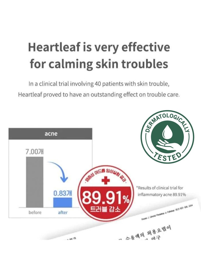 Anua - Heartleaf Pore Control Cleansing Oil & 77% Soothing Toner Set - Korean Facial Cleanser for Daily Makeup Removal, Blackheads Control, pH 5.5 Trouble Care, Calming & Hydrating (200ml / 250ml) 450ml - Image 1