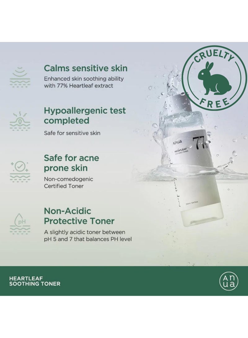 Anua Set - (Pore Control Cleansing Oil - 80% Calming Ampoule and 77% Calming Toner | pH 5.5 - Face Massager) Korean Facial Skin Trouble Care - Calming Skin - Refreshing - Hydrating 480ml  - Image 5