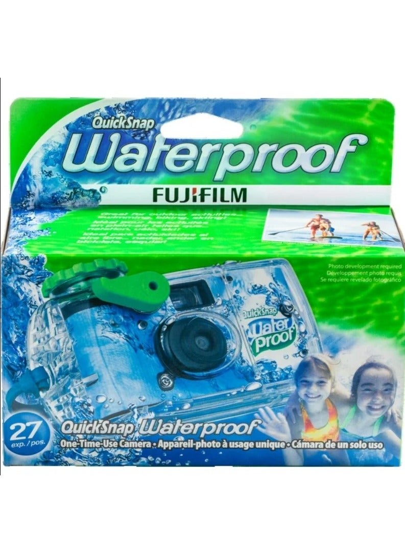 FUJIFILM - Quicksnap Waterproof 35mm Disposable Camera  27 Exposures - Image 1