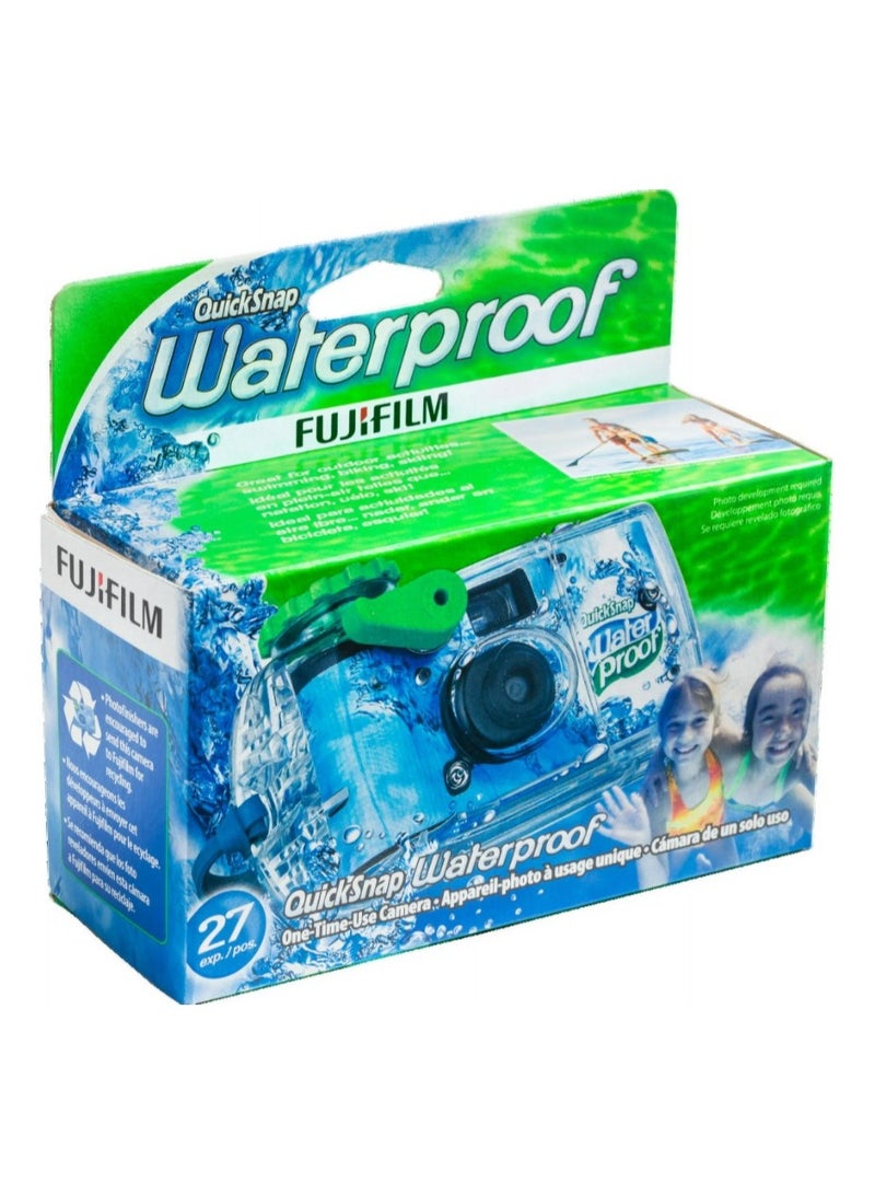 FUJIFILM - Quicksnap Waterproof 35mm Disposable Camera  27 Exposures - Image 1