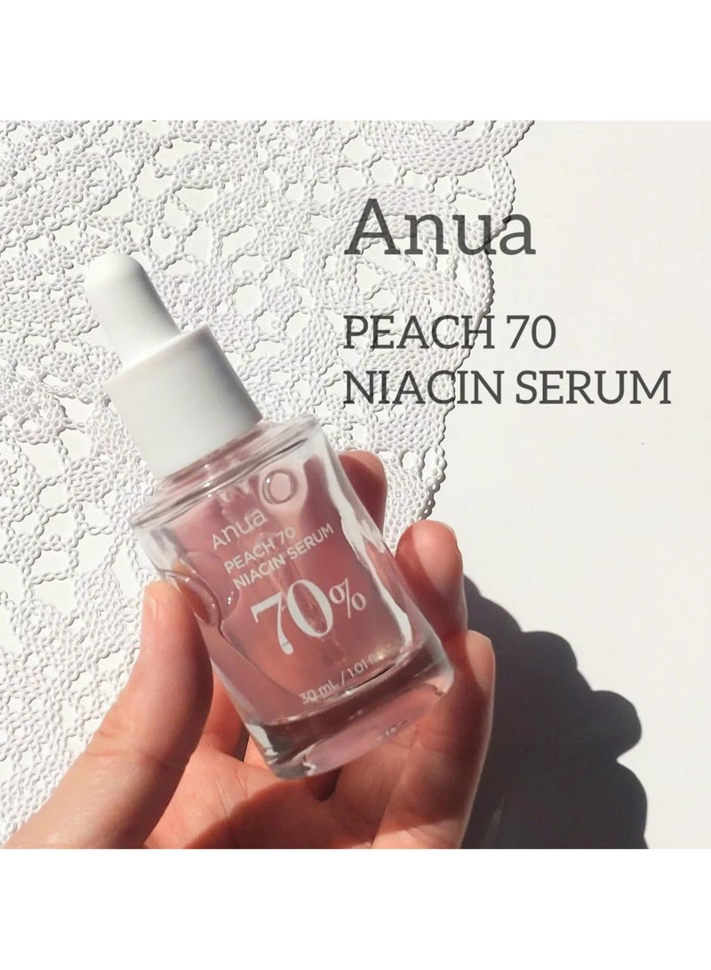 Anua - Peach 70% Niacinamide Serum 30ml / Brightening Hydrating Face Serum Hyperpigmentation Treatment Reducing Melanine Daily Clean Beauty 1.01 fl.oz / 30ml - Image 1