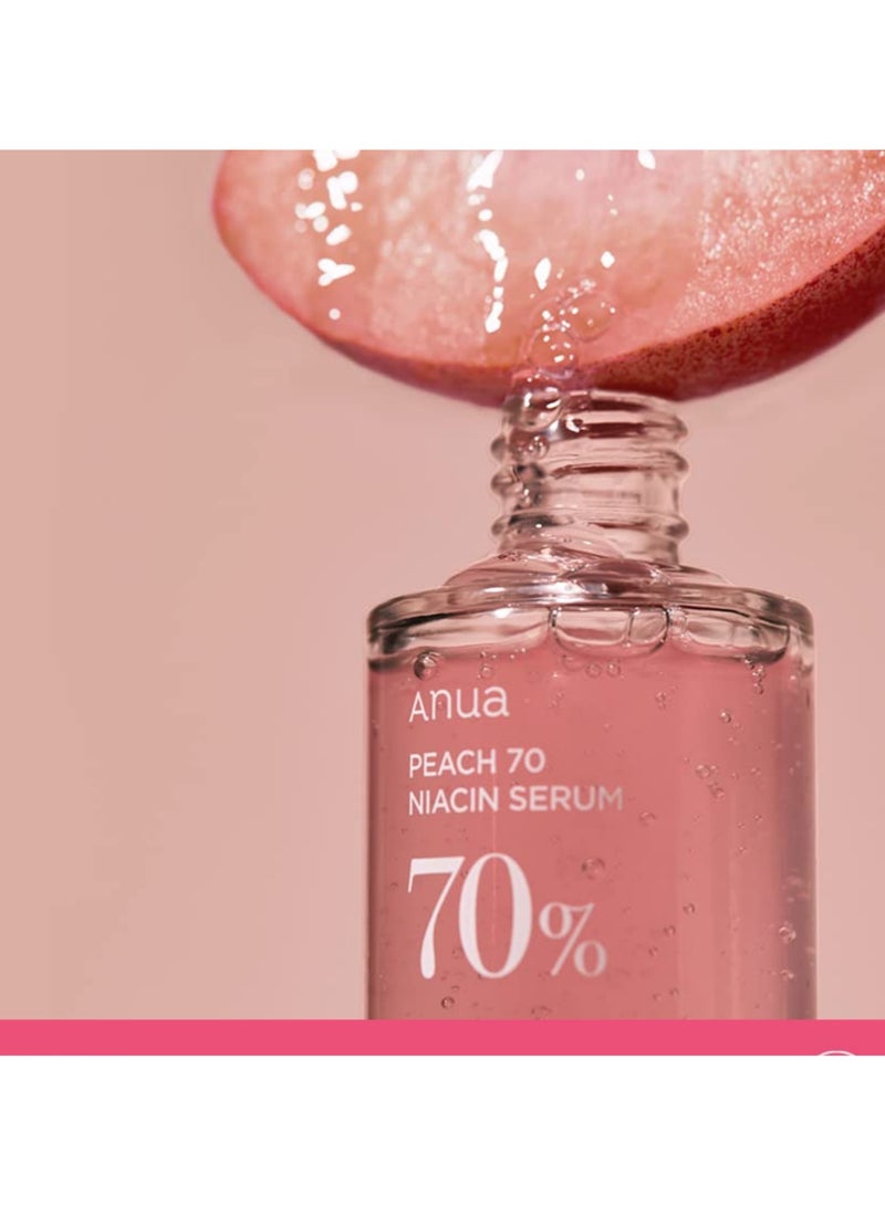Anua - Peach 70% Niacinamide Serum 30ml / Brightening Hydrating Face Serum Hyperpigmentation Treatment Reducing Melanine Daily Clean Beauty 1.01 fl.oz / 30ml - Image 1