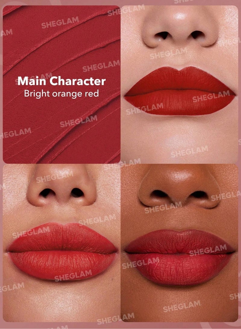 SHEGLAM - Dynamatte Boom Long-lasting Matte Lipstick - Main Character - Image 1