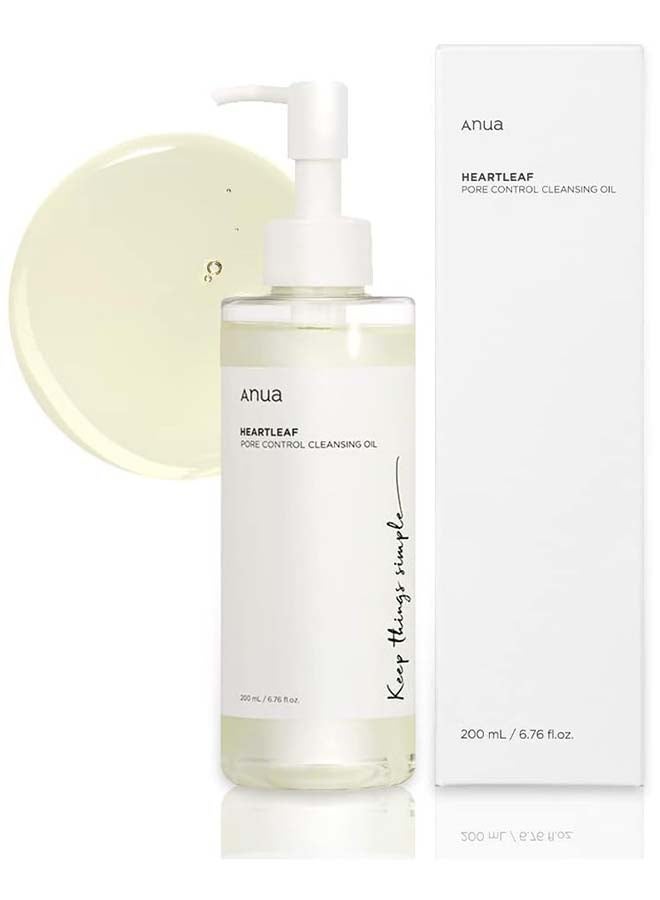 Anua Anua Heartleaf Pore Control Cleansing Oil And Deep Cleansing Foam Korean Facial Cleansers, Daily Makeup Blackheads Removal 200ml  - Image 2