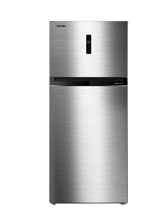 Toshiba Refrigerat, Origin Inverter Motor, Active C Fresh Filter, Mega Ice Box, 535 L, Stainless - GR- GR-RT702WE-PMN(02) silver