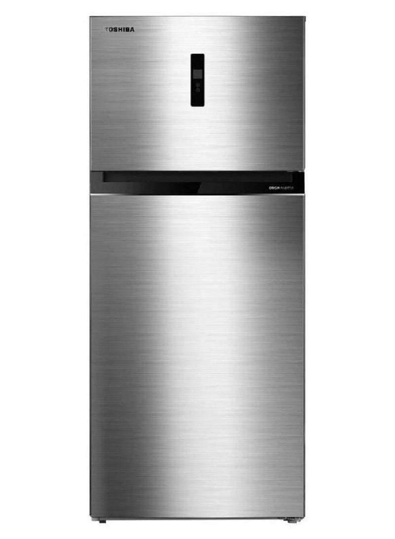 Toshiba Refrigerat, Origin Inverter Motor, Active C Fresh Filter, Mega Ice Box, 535 L, Stainless - GR- GR-RT702WE-PMN(02) silver