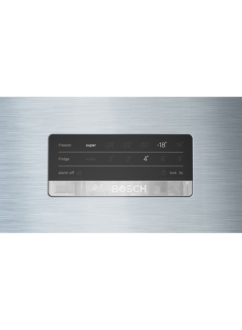 BOSCH Free-Standing Fridge-Freezer with XXL Capacity, with VitaFresh Plus for Longer Freshness 100 W KDN56XL31M Stainless Steel  - Image 2