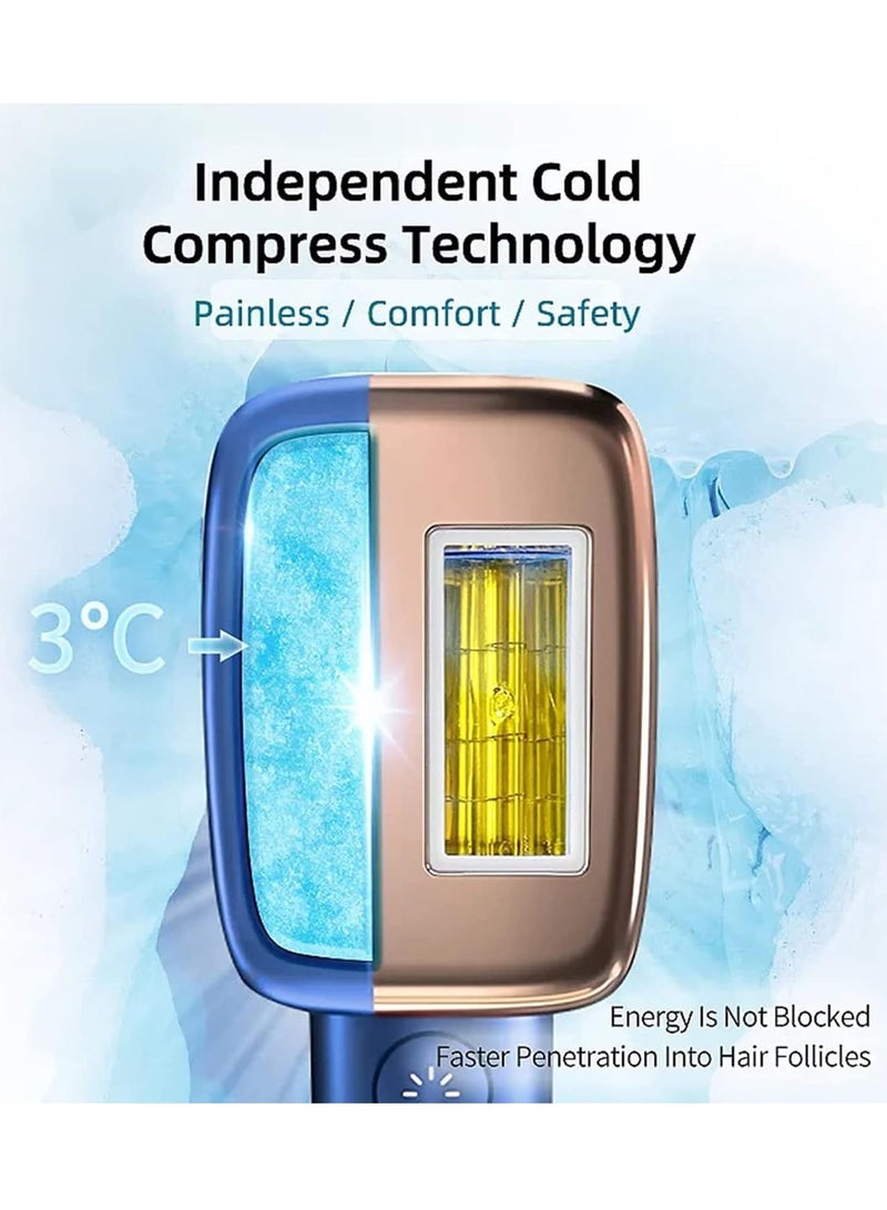 MLAY T14 Laser Painless Hair Removal Device Include 3 Hair Removal Lamps Dark Blue - Image 5