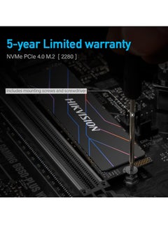 HIKVISION Hikvision 2TB NVMe SSD, PCIe 4.0 NVMe M.2 2280 Internal Solid State Drives, Up to 7450MB/s 3D NAND SSD Internal Gaming SSD for PC Gamer, PS5 (With Heatsink - G4000 2 TB  - Image 4