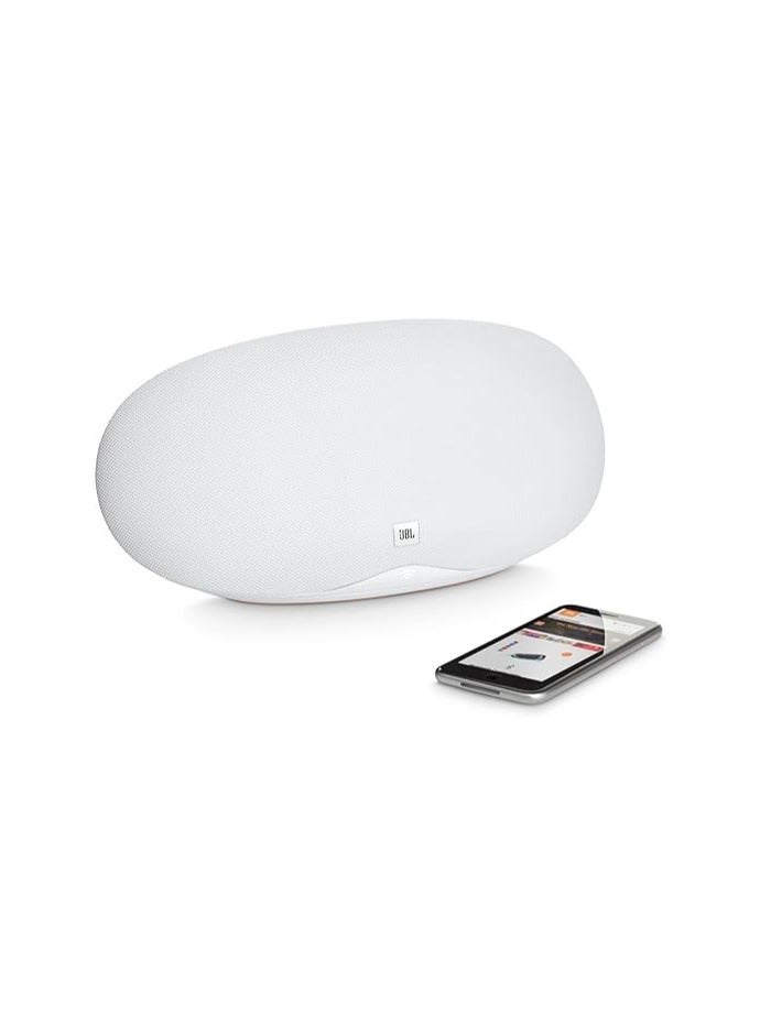 JBL - Wireless Speaker With Chromecast Built In Playlist Harman White - Image 1