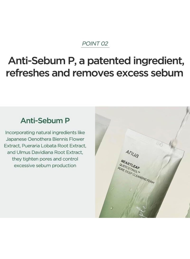 Anua Heartleaf Quercetinol Pore Deep Cleansing Foam 150ml  - Image 4