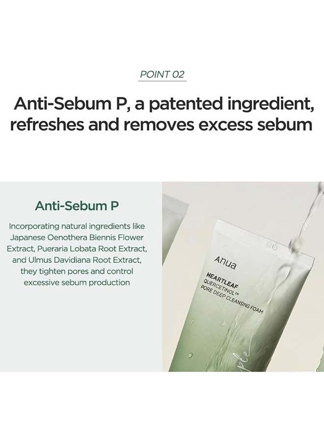 Anua Heartleaf Quercetinol Pore Deep Cleansing Foam 150ml  - Image 3