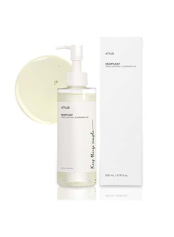 Anua Heartleaf Pore Control Cleansing Oil And 77% Soothing Toner Set - Korean Facial Cleanser for Daily Makeup Removal, Blackheads Control, pH 5.5 Trouble Care, Calming And Hydrating 250ml  - Image 3
