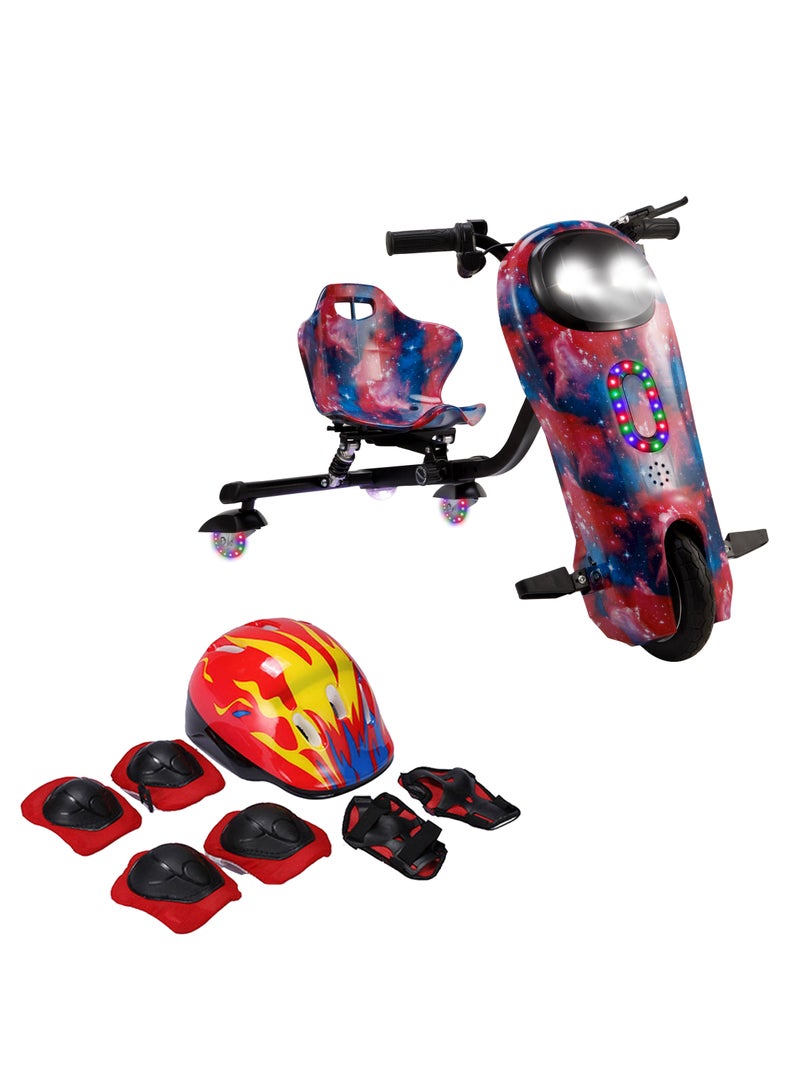 MYTOYS 36V Drifting Scooter 3 Wheel Electric Scooter - 3 Driving Modes- Bluetooth- Speaker- Lights - Shock Absorber Safety Gears Speed Up To 20KM/h 94cm  - Image 2