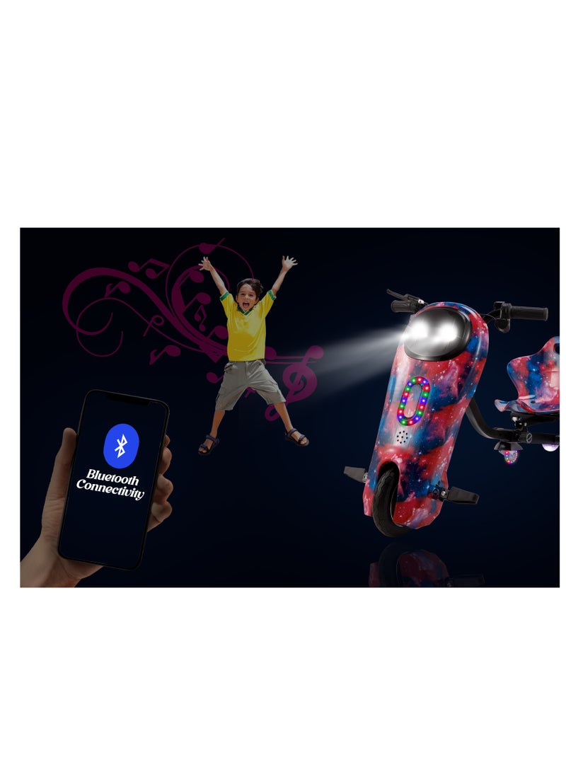 MYTOYS 36V Drifting Scooter 3 Wheel Electric Scooter - 3 Driving Modes- Bluetooth- Speaker- Lights - Shock Absorber Safety Gears Speed Up To 20KM/h 94cm  - Image 5