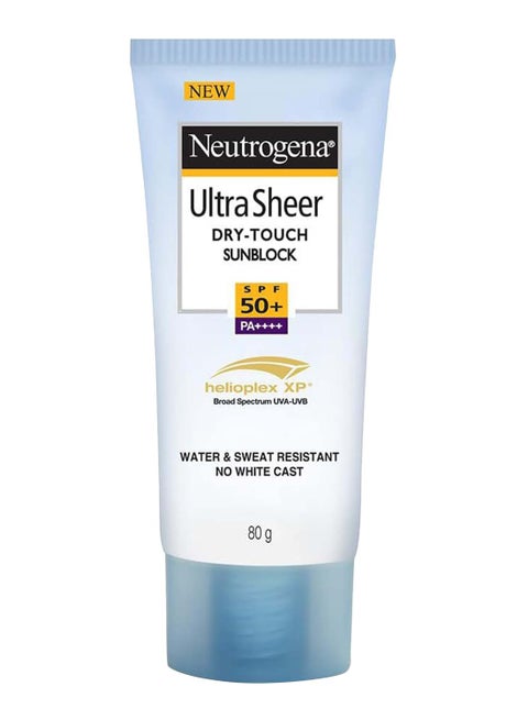 Ultra Sheer Dry-Touch Sunblock Sunscreen SPF 50+, PA+++ | UVA/UVB Protection | Water-Resistant 80ggrams