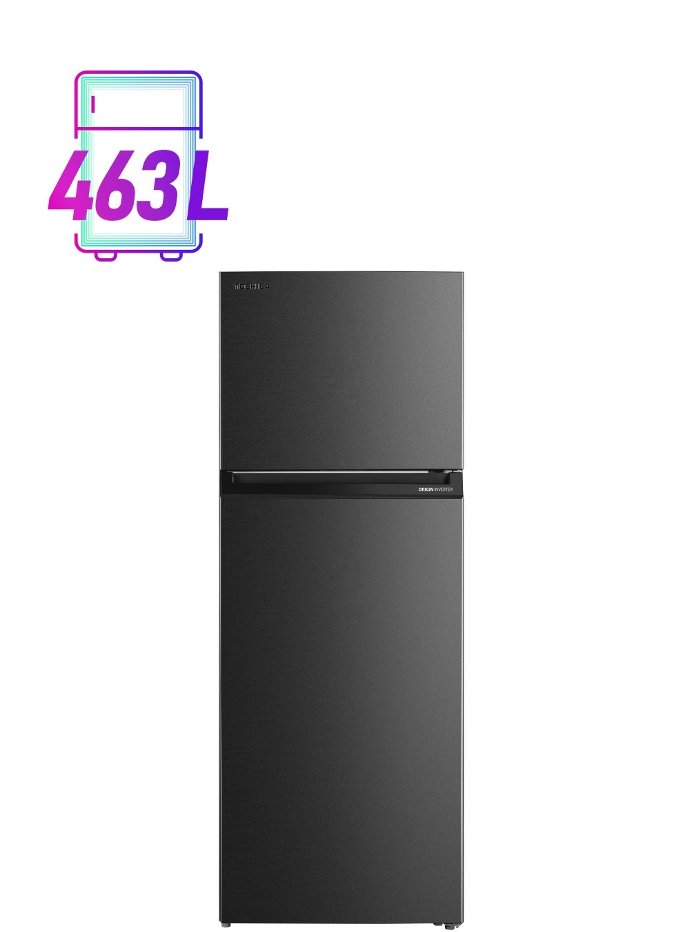 Toshiba Refrigerator, Origin Inverter,Airfall Cooling System, Pure Bio,Humidity Control, Cooling Zone, Electronic Temperature Control, Utility Box, 463 Liter \ - GR-RT622WE-PMN(06) Grey