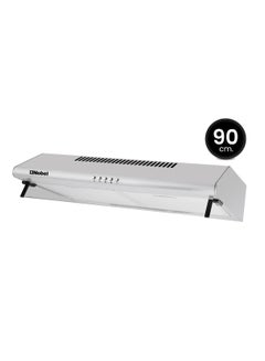 90 cm Built-in Hoods, Slim Hood, #430SS,  Push Button, 3 Speeds, 3 Layer Aluminum Filter with Metal Handle (3pcs), 2x40W Normal Lamp Bulb, 1x65W Motor, 220m3/h, Efficient Kitchen Ventilation Solution 65 W NCH90ST Silver