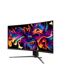 إم اس أي شاشة الألعاب MAG 341CQP QD-OLED، شاشة UWQHD QD-OLED مقاس 34 بوصة، معدل تحديث 175 هرتز، وقت استجابة 0.03 مللي ثانية (GtG)، انحناء 1800R، تقنية AdaptiveSync، 341CQP  - Image 2