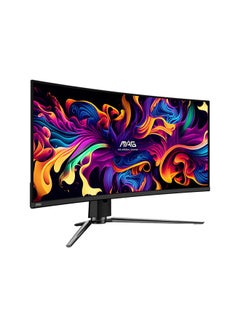 إم اس أي شاشة الألعاب MAG 341CQP QD-OLED، شاشة UWQHD QD-OLED مقاس 34 بوصة، معدل تحديث 175 هرتز، وقت استجابة 0.03 مللي ثانية (GtG)، انحناء 1800R، تقنية AdaptiveSync، 341CQP  - Image 3