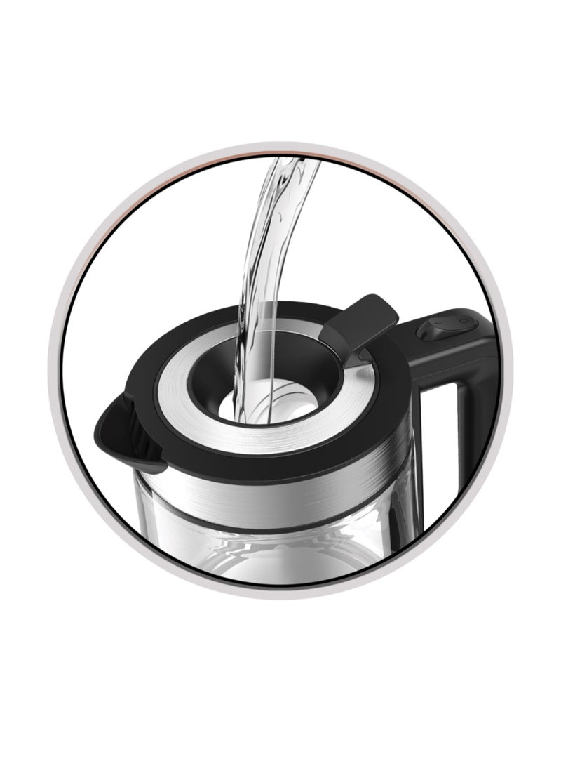 AFRA Electric Kettle | 1.7L | 2200W | 360° Cordless | Overheat Protection | Auto Shut-Off | Detachable Base | 2-Year Warranty 1.7 L 2200 W AF-171850KTGS Silver  - Image 2