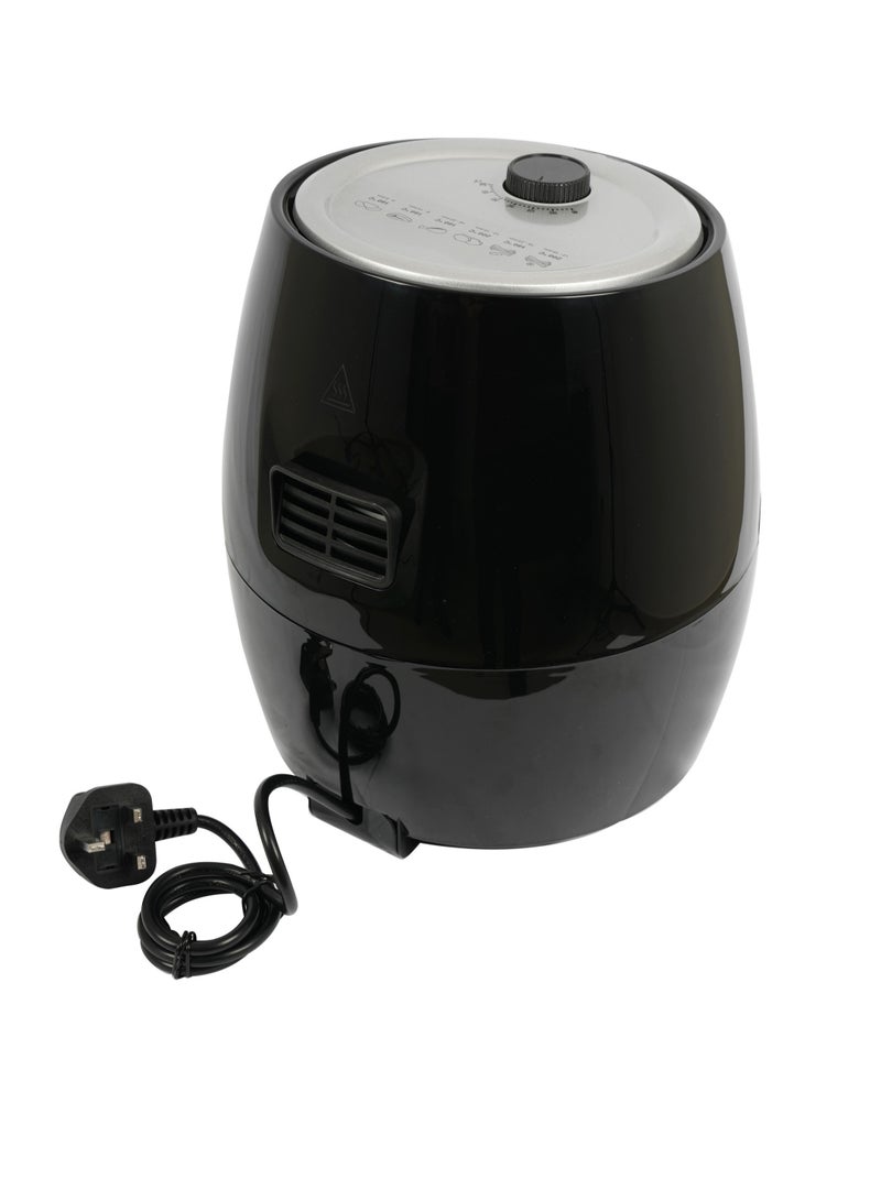 AFRA - Air Fryer |2.5L |  1300-1500W | Oil-Free Cooking | Adjustable Temperature & Timer | Rapid Air Circulation | Overheat Protection | Non-Slip Feet | Cool-Touch Handle|2-Year Warranty 2.5 L 1500 W AF-2515AFBK Black - Image 1