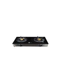 AFRA AFRA Two Burner Gas Stove, Compact Design, Ceramic Ignition, Tempered Glass Top, Easy-To-Clean, Stainless Steel Housing, G-MARK, ESMA, ROHS, and CB Certified, AF-0002GSBK 2 years warranty AF-0002GSBK Black  - Image 2