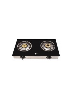 AFRA AFRA Two Burner Gas Stove, Compact Design, Ceramic Ignition, Tempered Glass Top, Easy-To-Clean, Stainless Steel Housing, G-MARK, ESMA, ROHS, and CB Certified, AF-0002GSBK 2 years warranty AF-0002GSBK Black  - Image 3